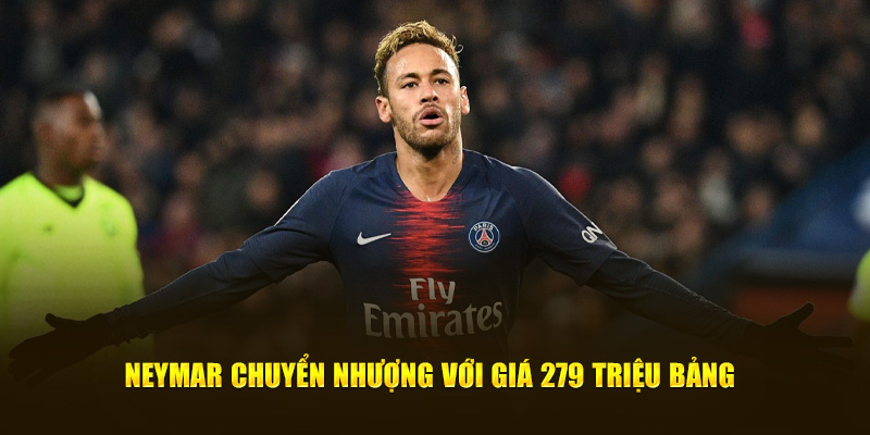 Neymar sang Paris Saint-Germain với giá 279 triệu bảng