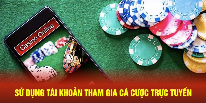 Sử dụng tài khoản tham gia cá cược trực tuyến 